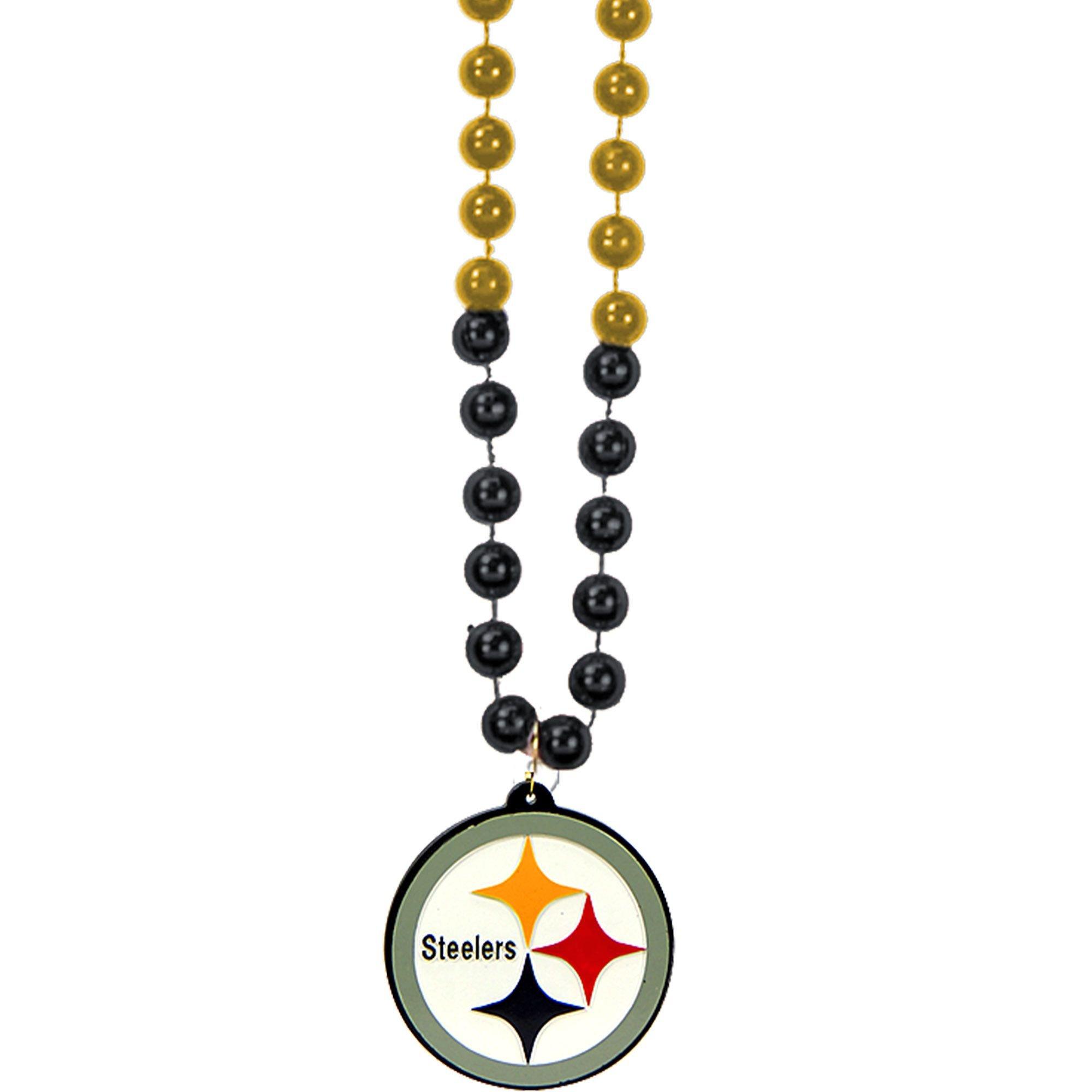 Pittsburgh Steelers Pendant Bead Necklace