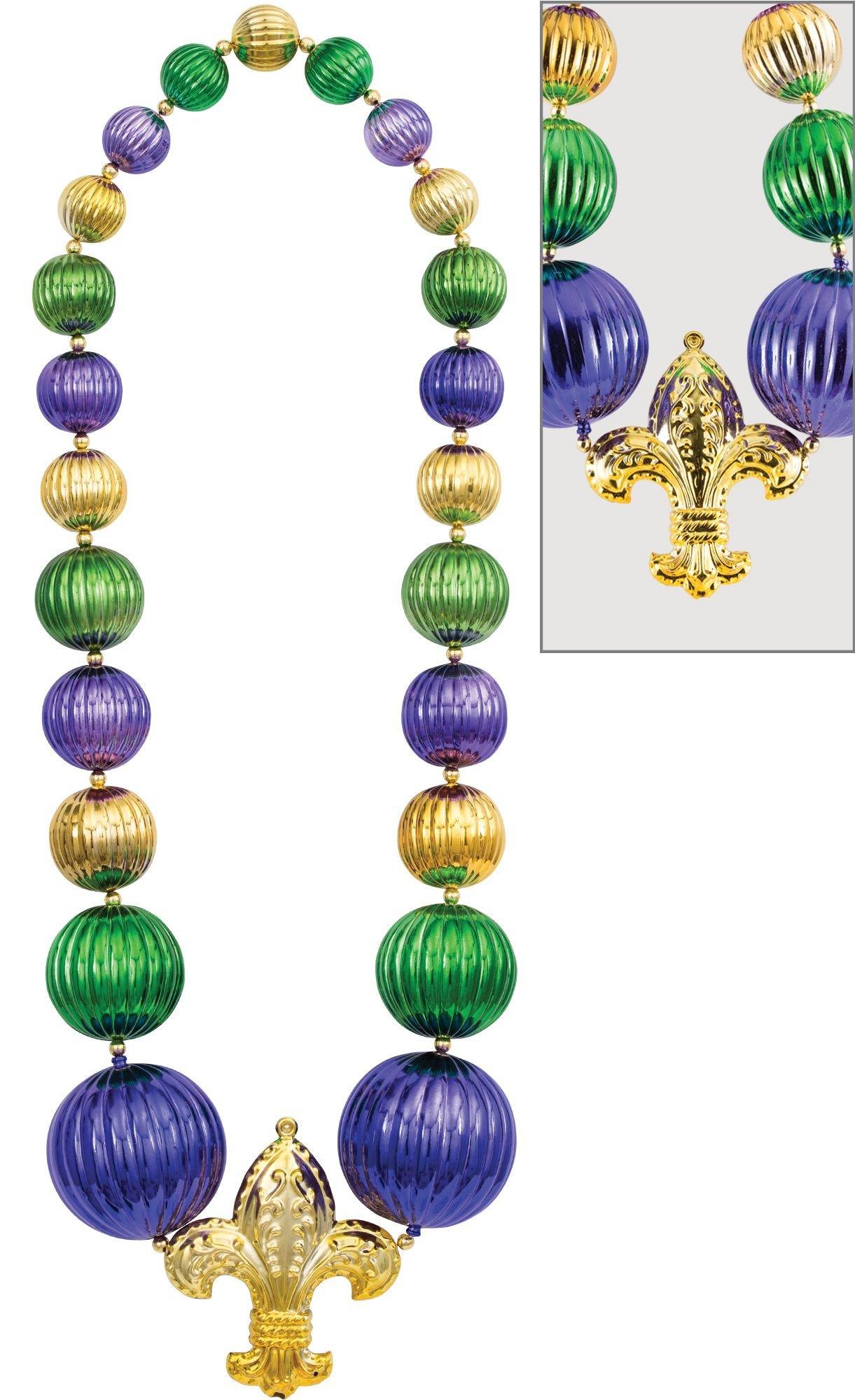 mardi gras beads necklace