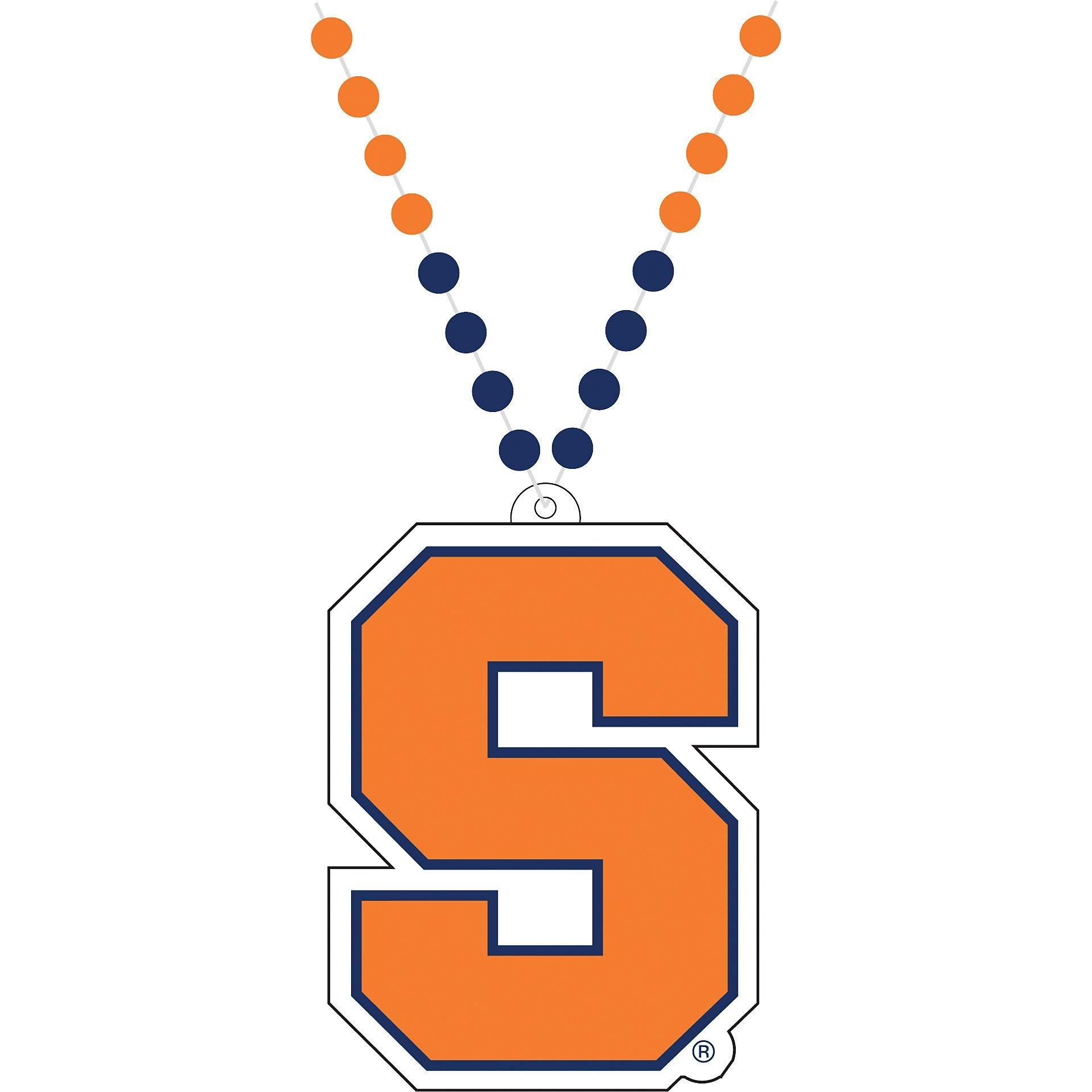 Syracuse Orange Pendant Bead Necklace
