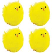 Chenille Easter Chicks 4ct