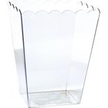 Large CLEAR Plastic Scalloped Container