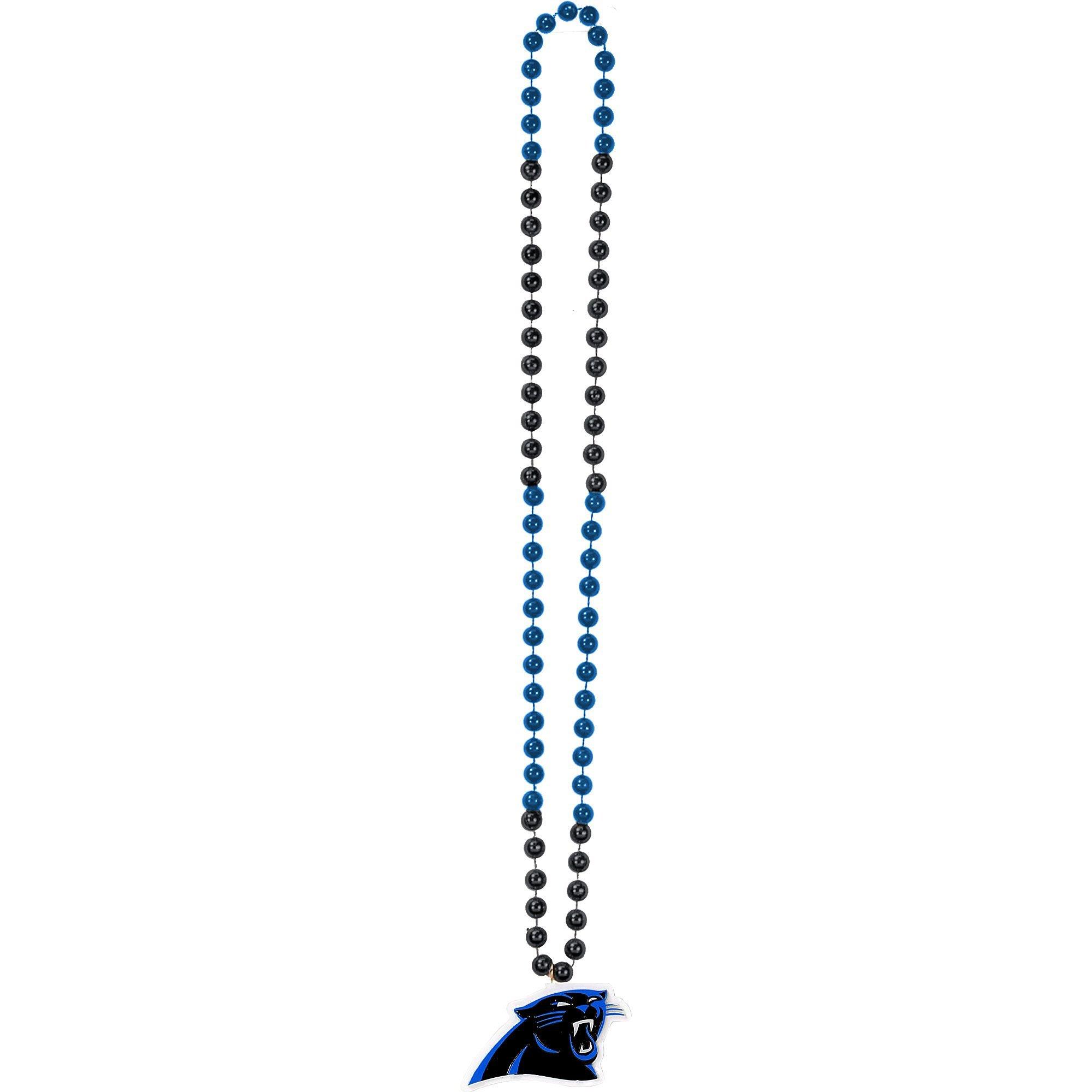 Carolina Panthers Pendant Bead Necklace