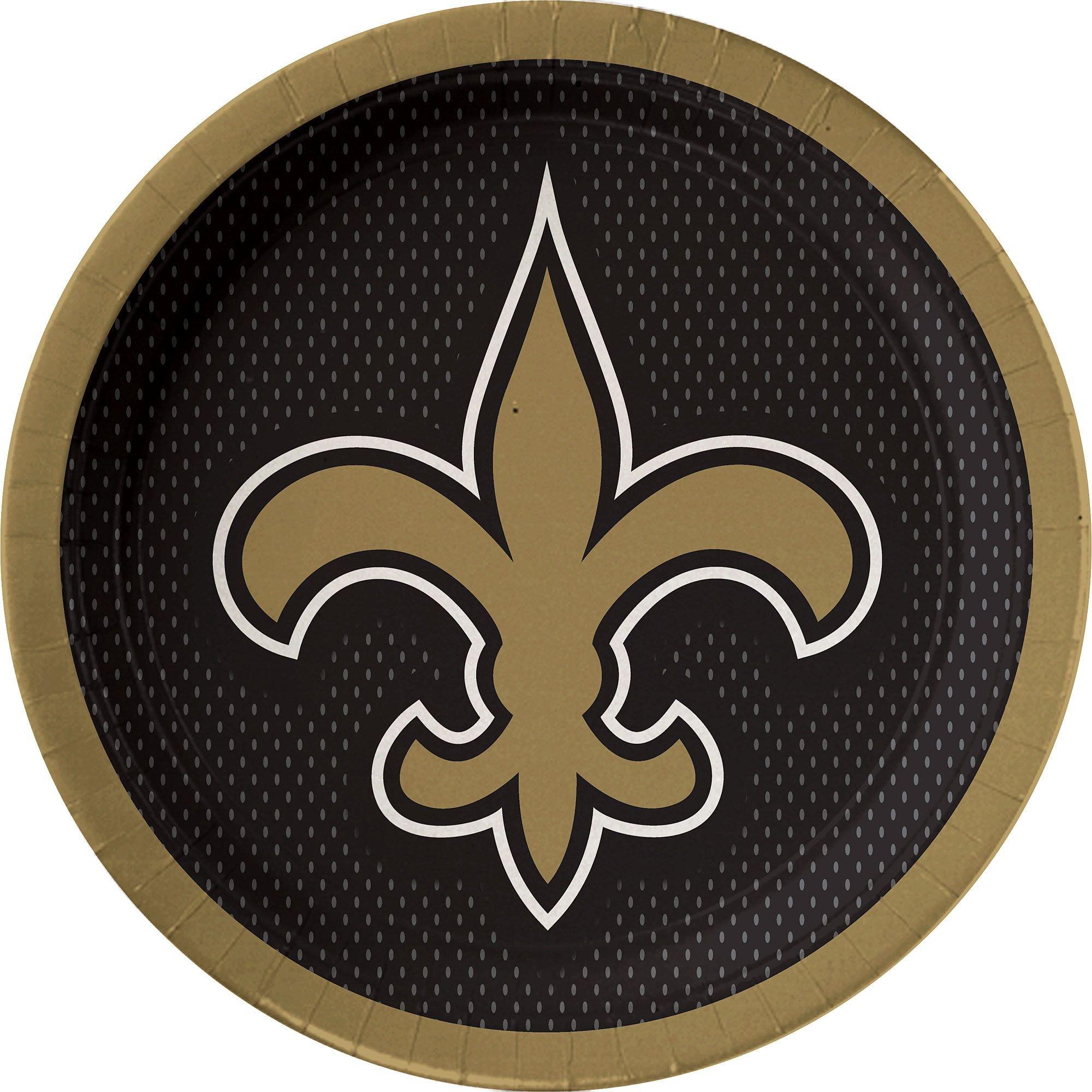 24ct New Orleans Saints Football Dessert Plates : Target