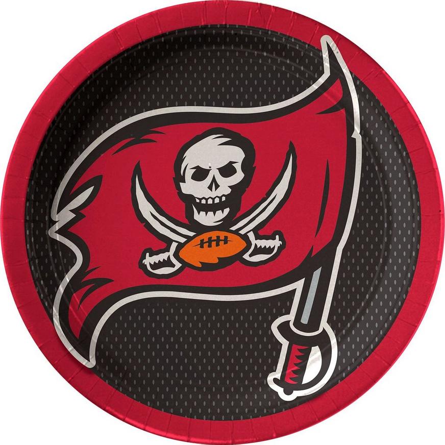 Tampa Bay Buccaneers Lunch Plates 18ct