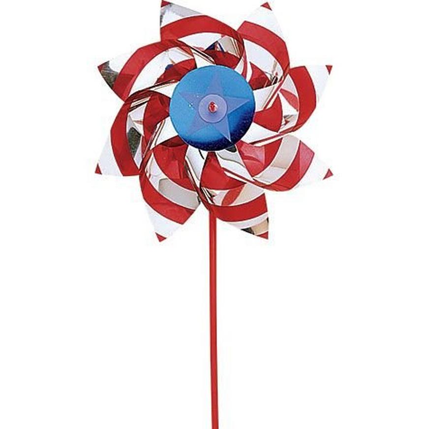 Patriotic Red, White & Blue Pinwheel