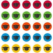 Glitter Graduation Cap Cutouts 50ct