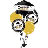 Graduation Balloon Bouquet 6pc - Key to Success