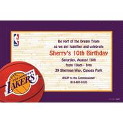 Custom Los Angeles Lakers Invitations 