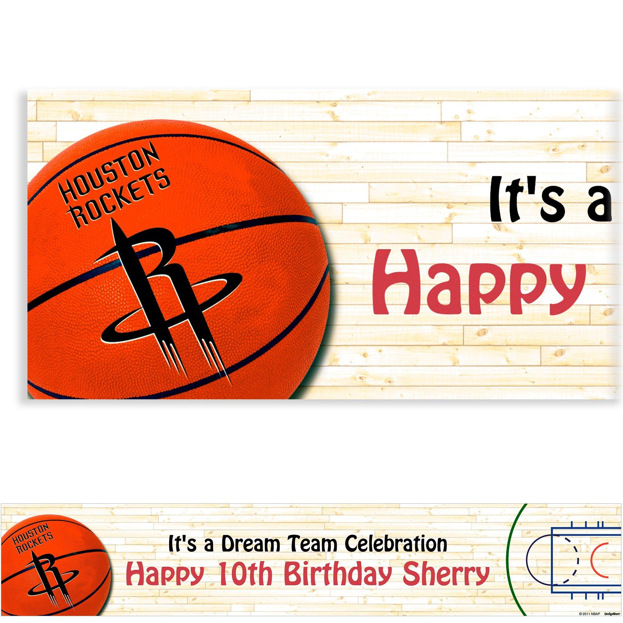 Custom Houston Rockets Banner 6ft Party City