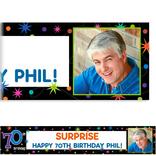 Custom The Party Continues 70th Photo Banner 6ft