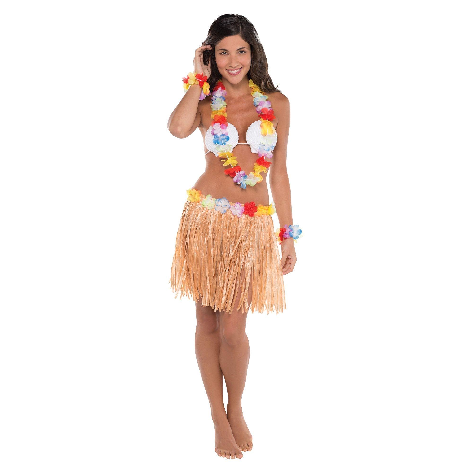 Hawaiian Hula Skirt Luau Ladies Mens Grass Fancy Dress Costume Accessory  Adults -  Canada