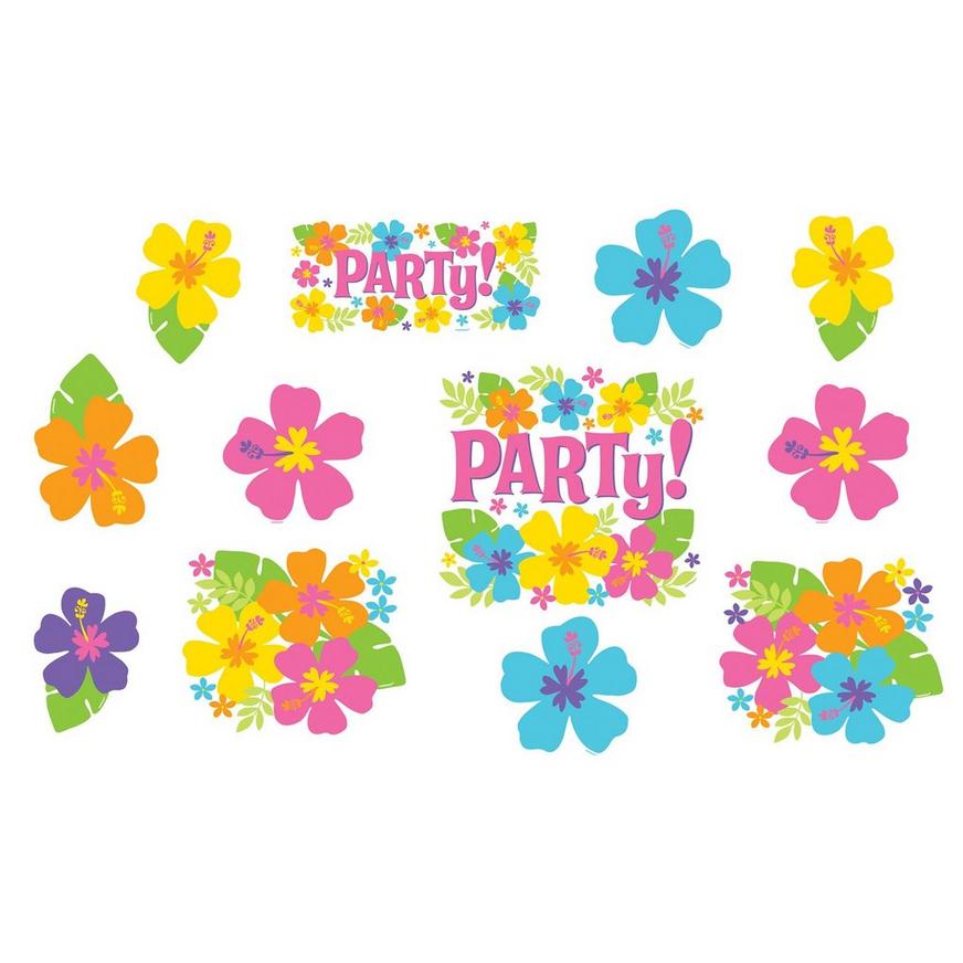 Hibiscus Party Cutouts 12ct