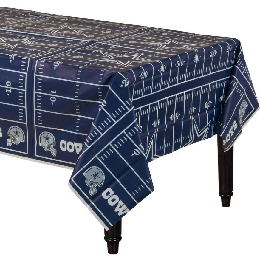Dallas Cowboys Football Field Plastic Table Cover, 54in x 96in