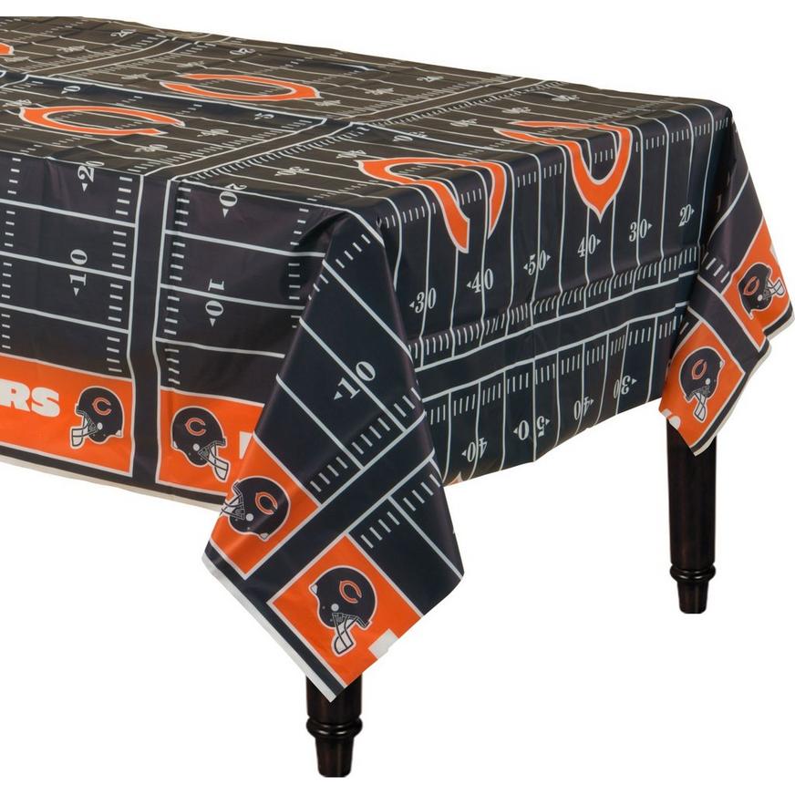 Chicago Bears Football Field Plastic Table Cover, 54in x 96in