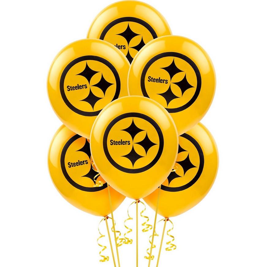 6ct, Pittsburgh Steelers Balloons
