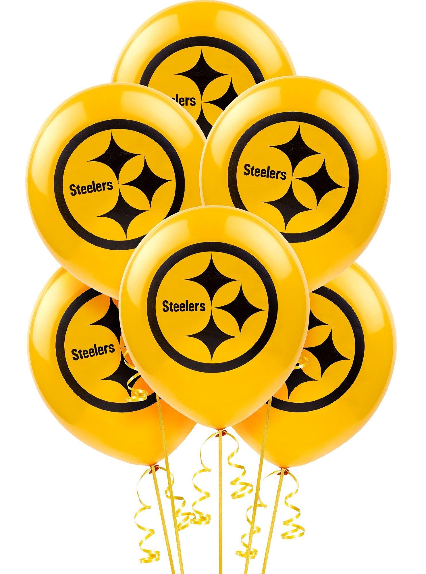 6ct, Pittsburgh Steelers Balloons