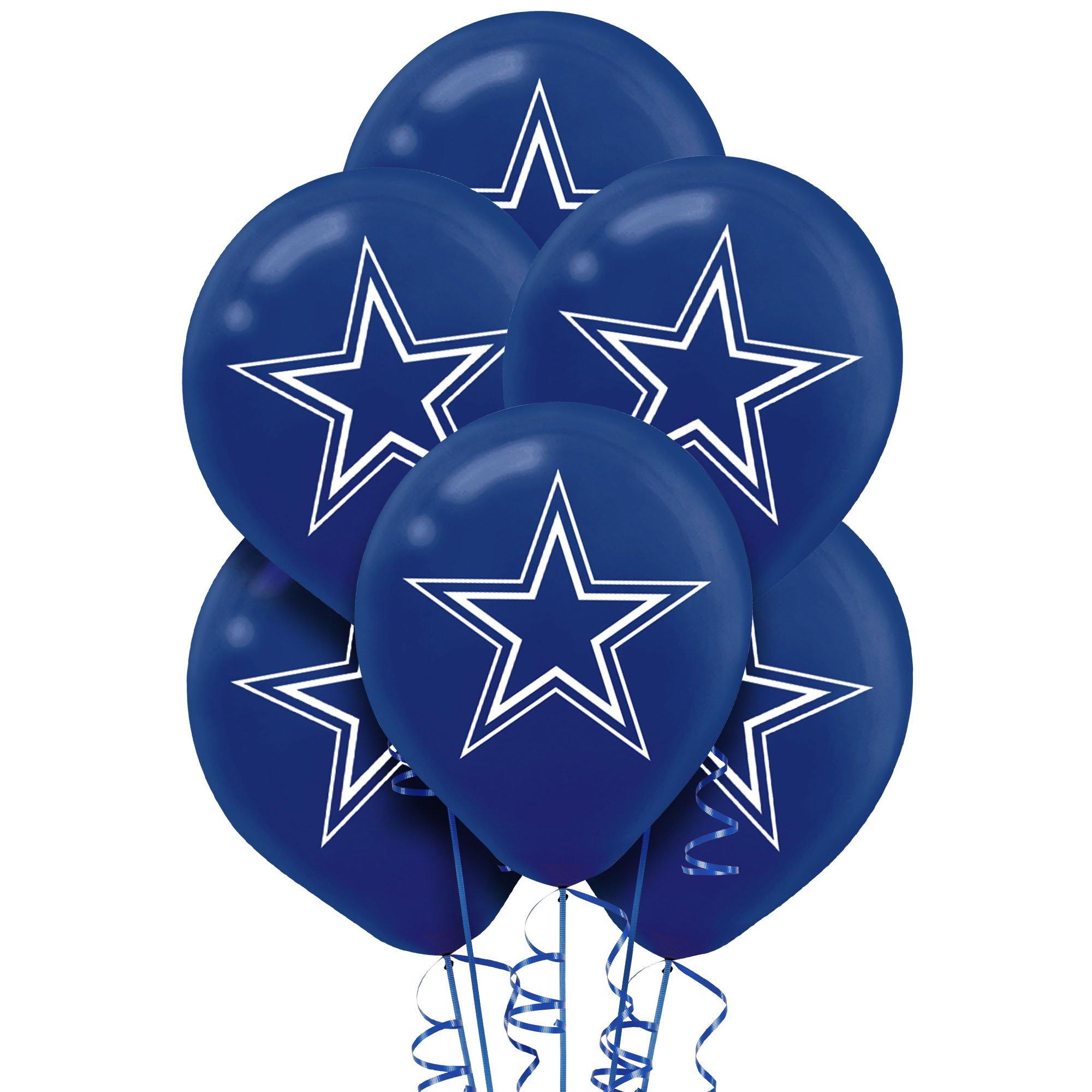 Dallas Cowboys Latex Balloons | Blue - 12 | Pack of 6