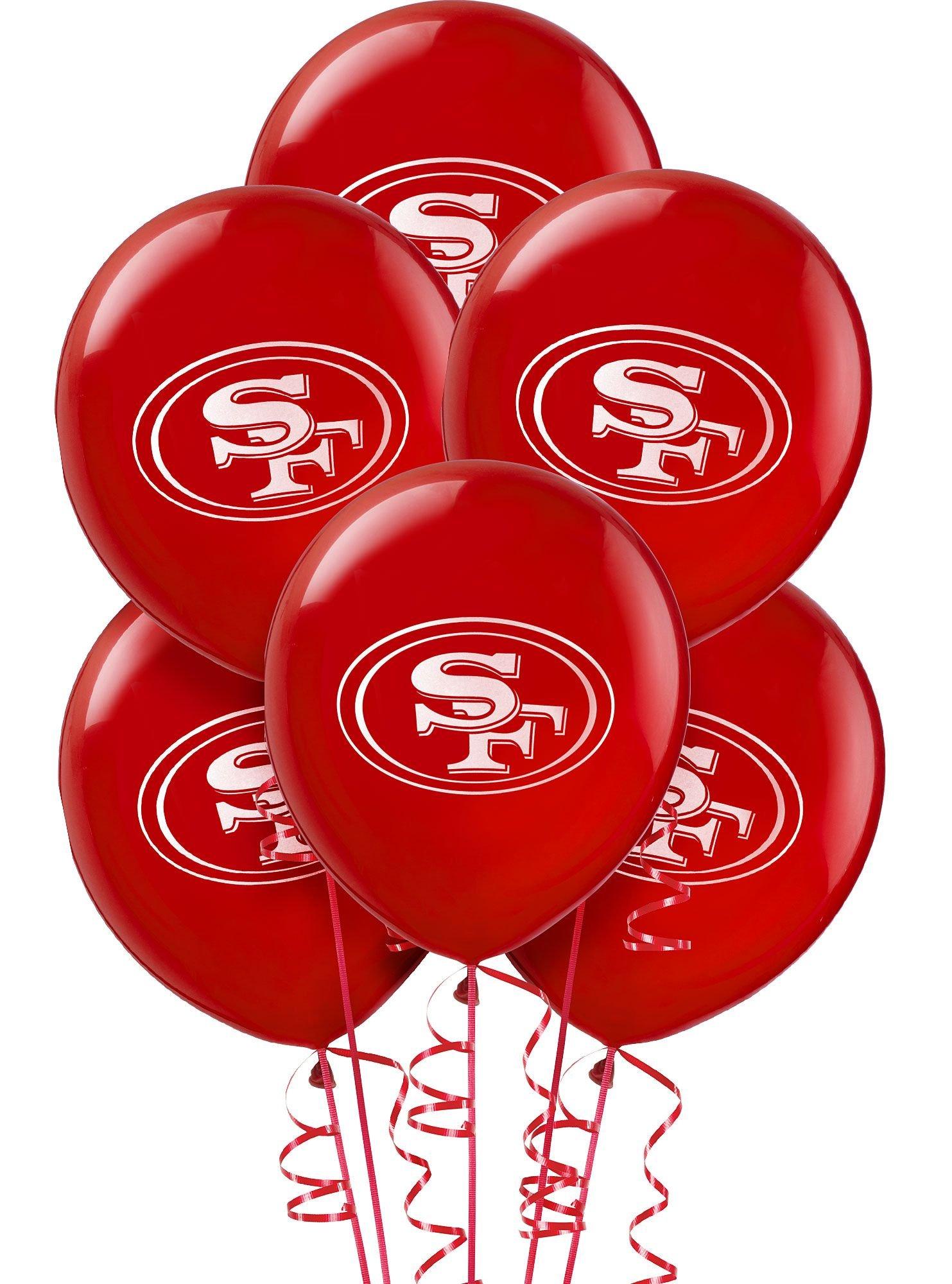 San Francisco 49ers Balloons 6ct Party City