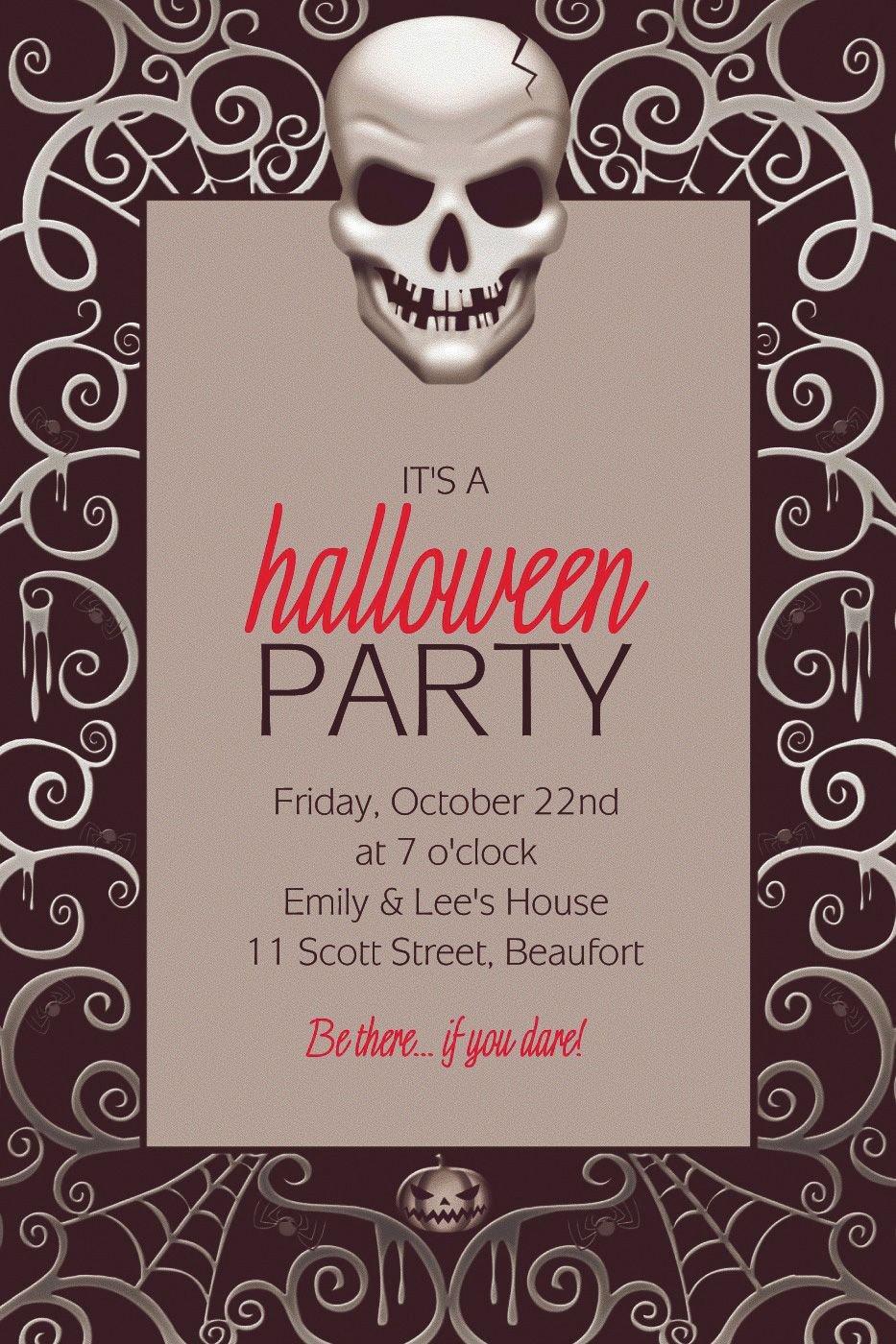 Halloween invitations clearance