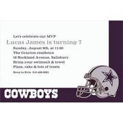 Custom Dallas Cowboys Invitations