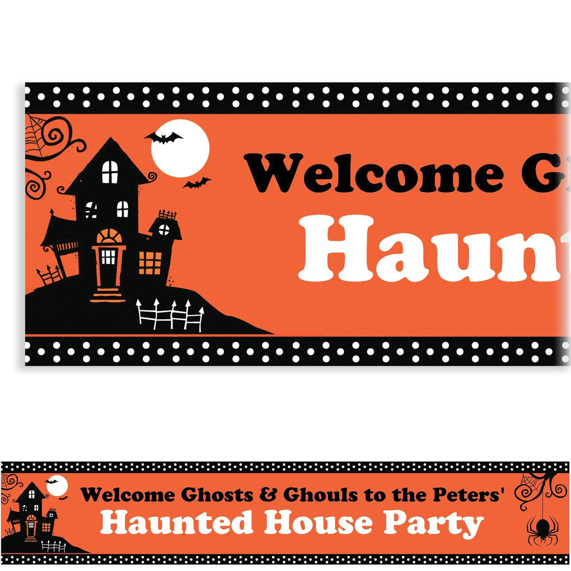 Custom Frightfully Fancy Banner 6ft Party City