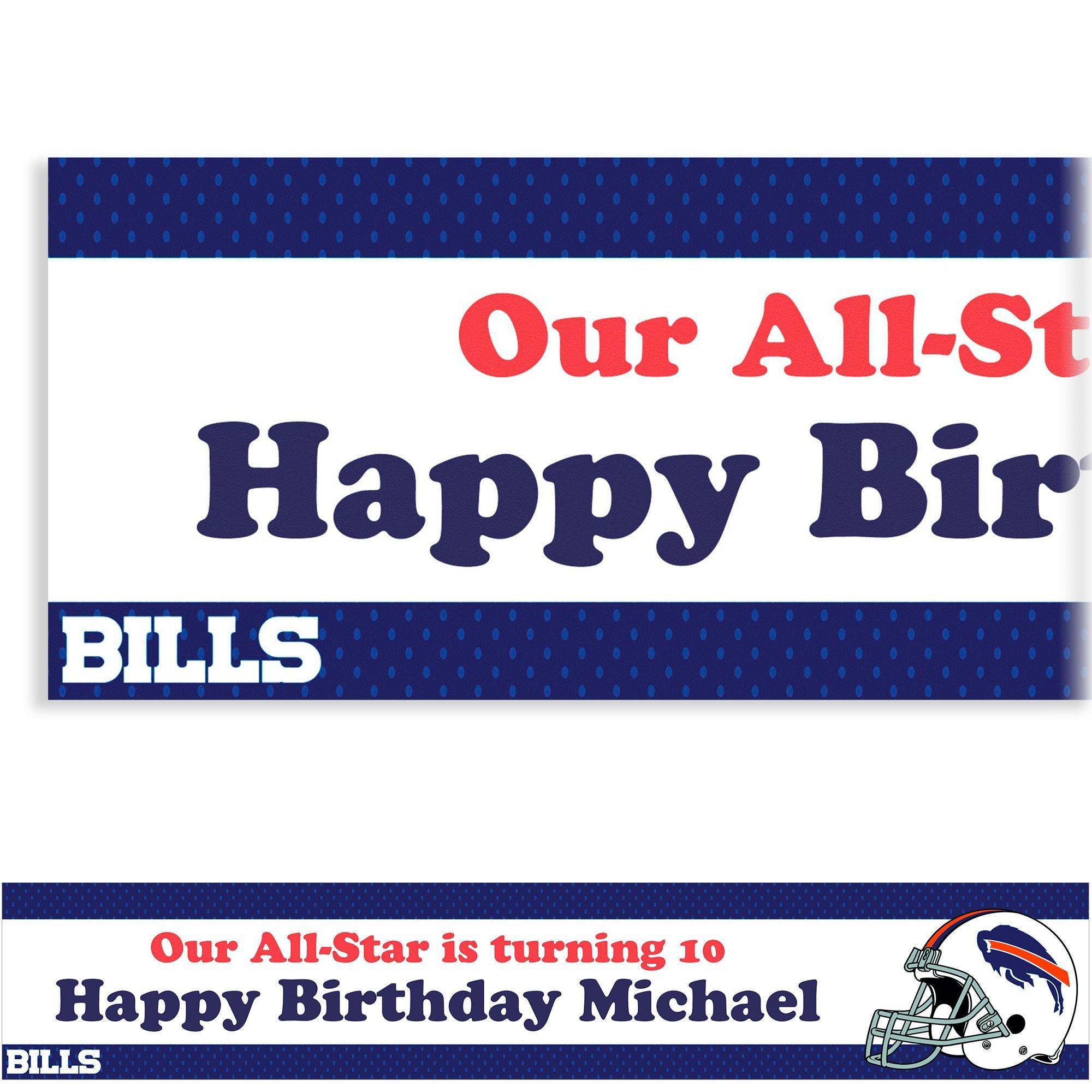 Party City NFL Buffalo Bills Helmet Plastic Yard Sign, 22in x 15in | Party