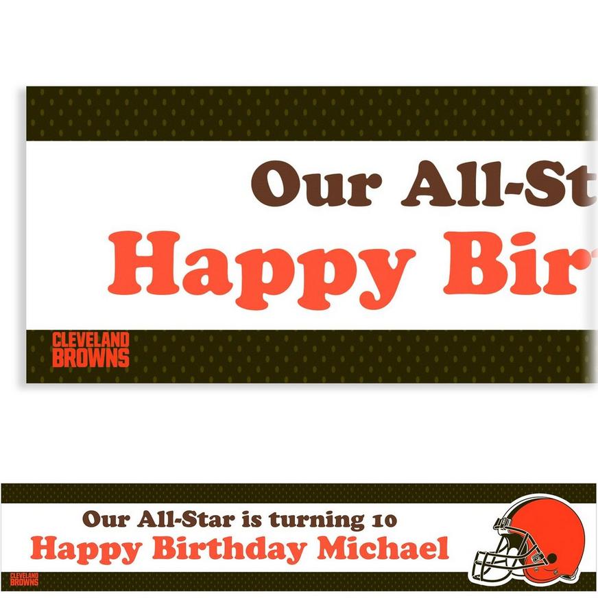 Custom Cleveland Browns Banner 6ft | Party City