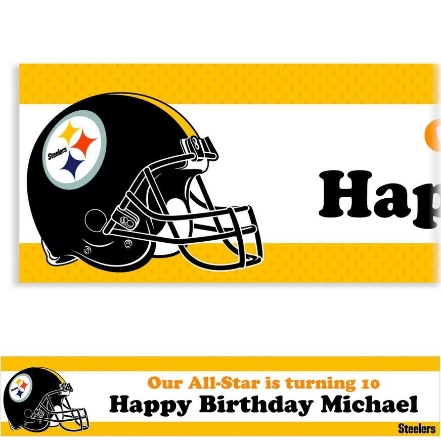 Custom Pittsburgh Steelers Banner 6ft