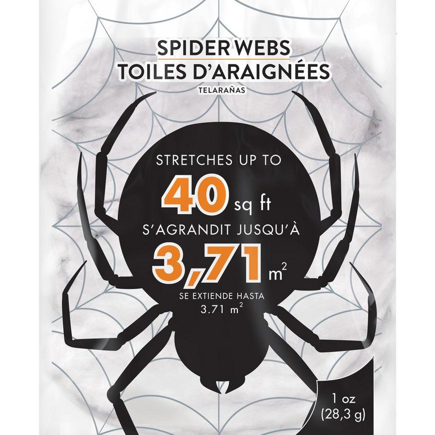 White Stretch Spider Web, 40 sq ft