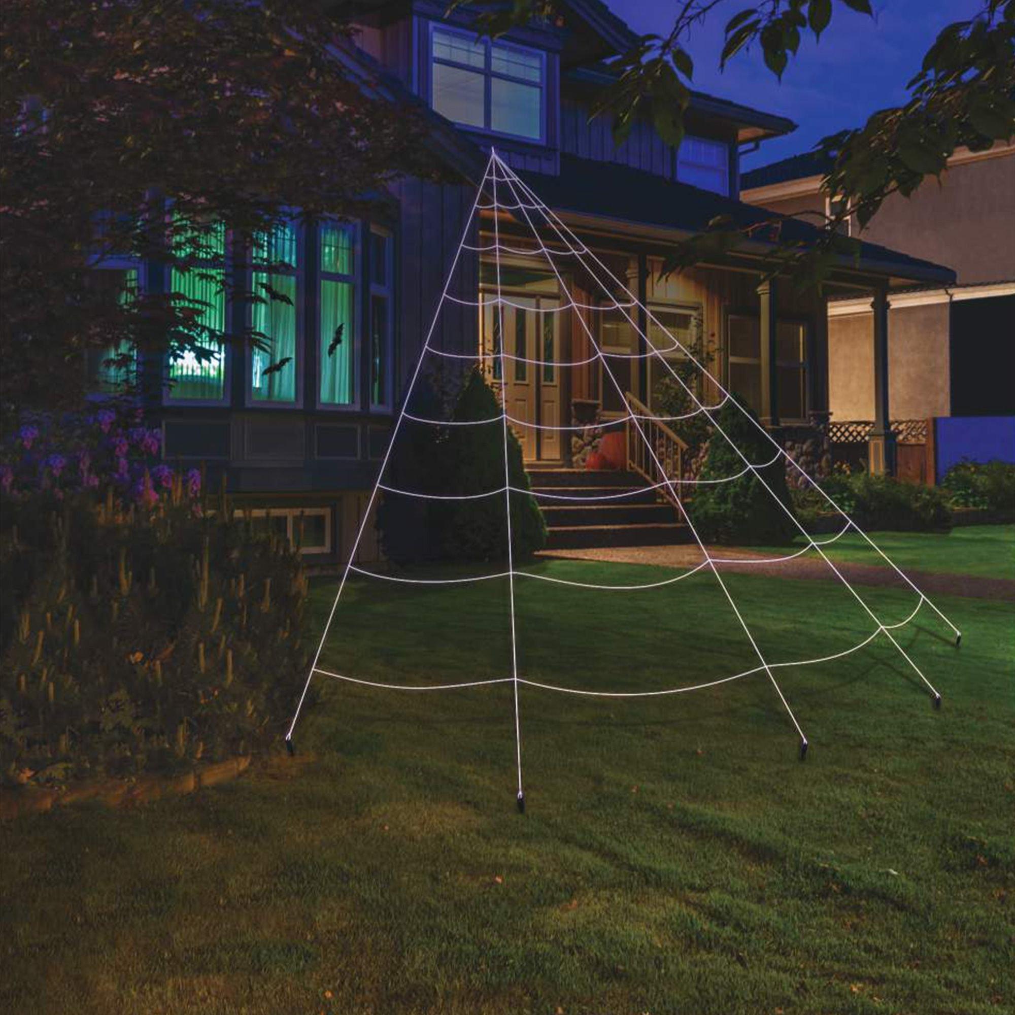 Giant Cobweb Spider Web Halloween Decoration Nylon Black Spiders Indoor  Outdoor