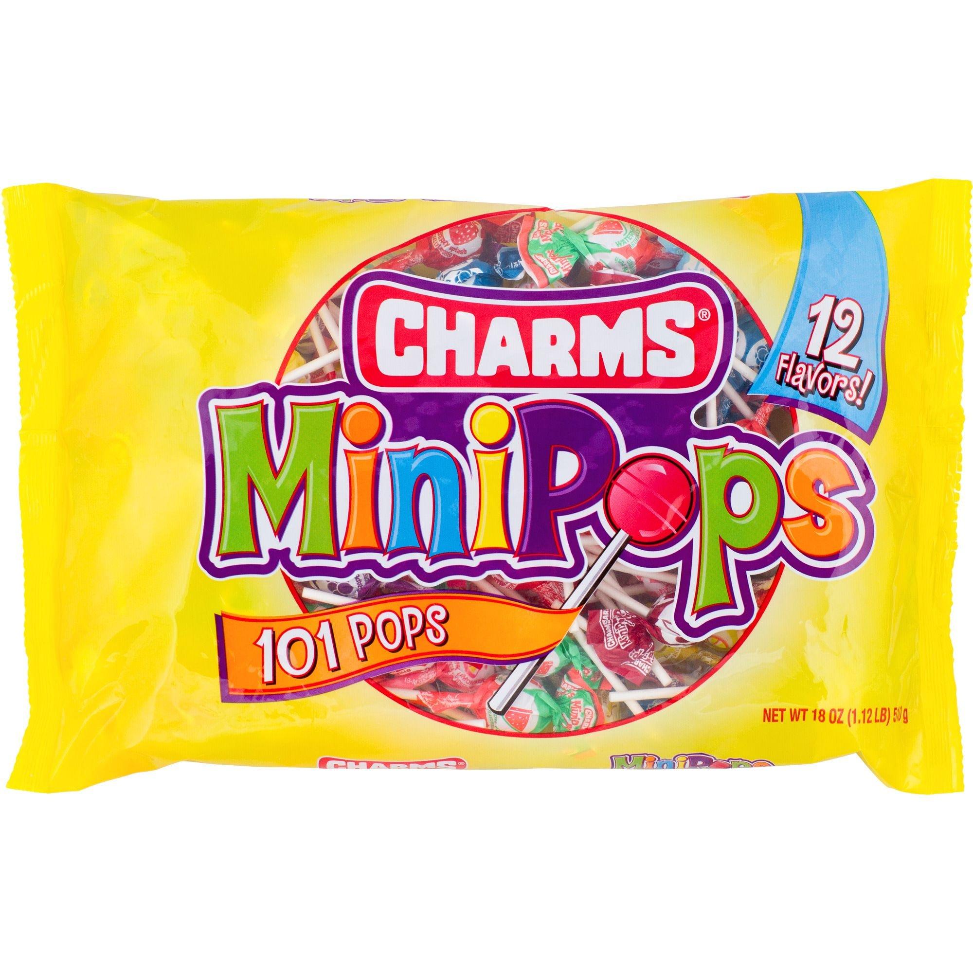 Mini Charms Pops 300-Count Lollipop Bags - 6ct