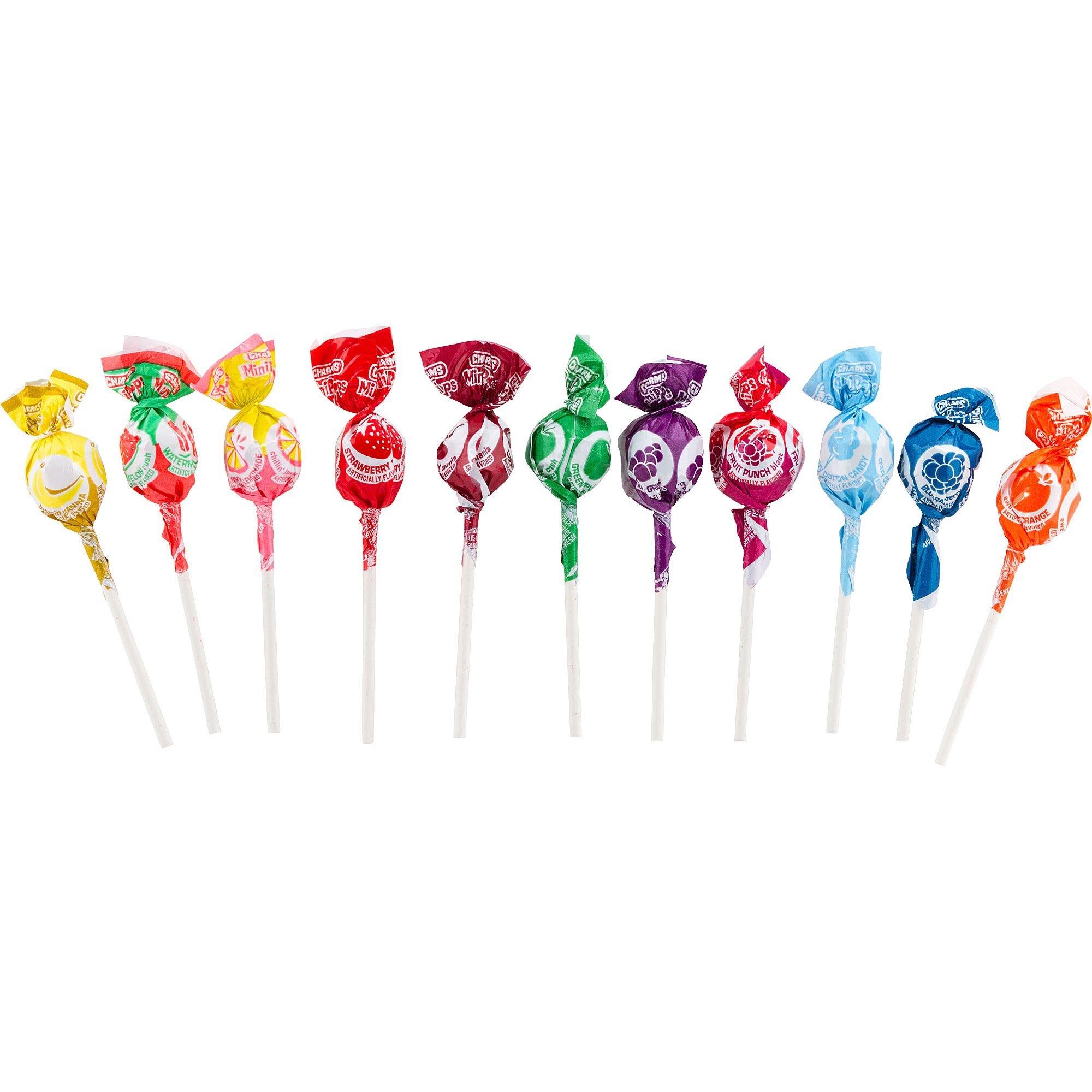 Mini Charms Pops 300-Count Lollipop Bags 6ct 
