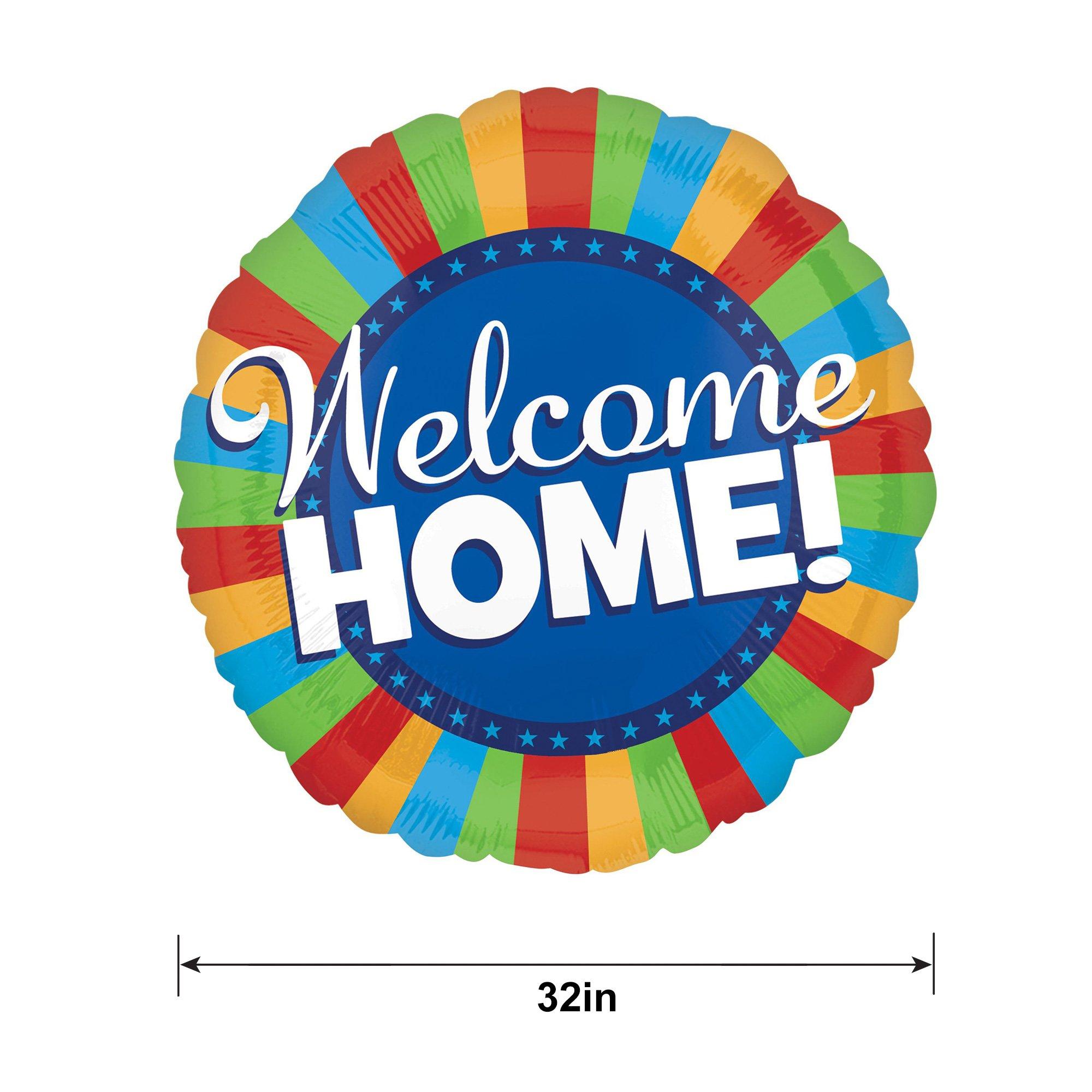 Welcome Home Blitz Foil Balloon, 32in