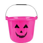 Pink Jack-o'-Lantern Treat Bucket