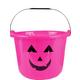 Pink Jack-o'-Lantern Treat Bucket