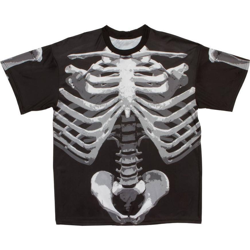 Adult Black & Bone T-Shirt - Skeleton