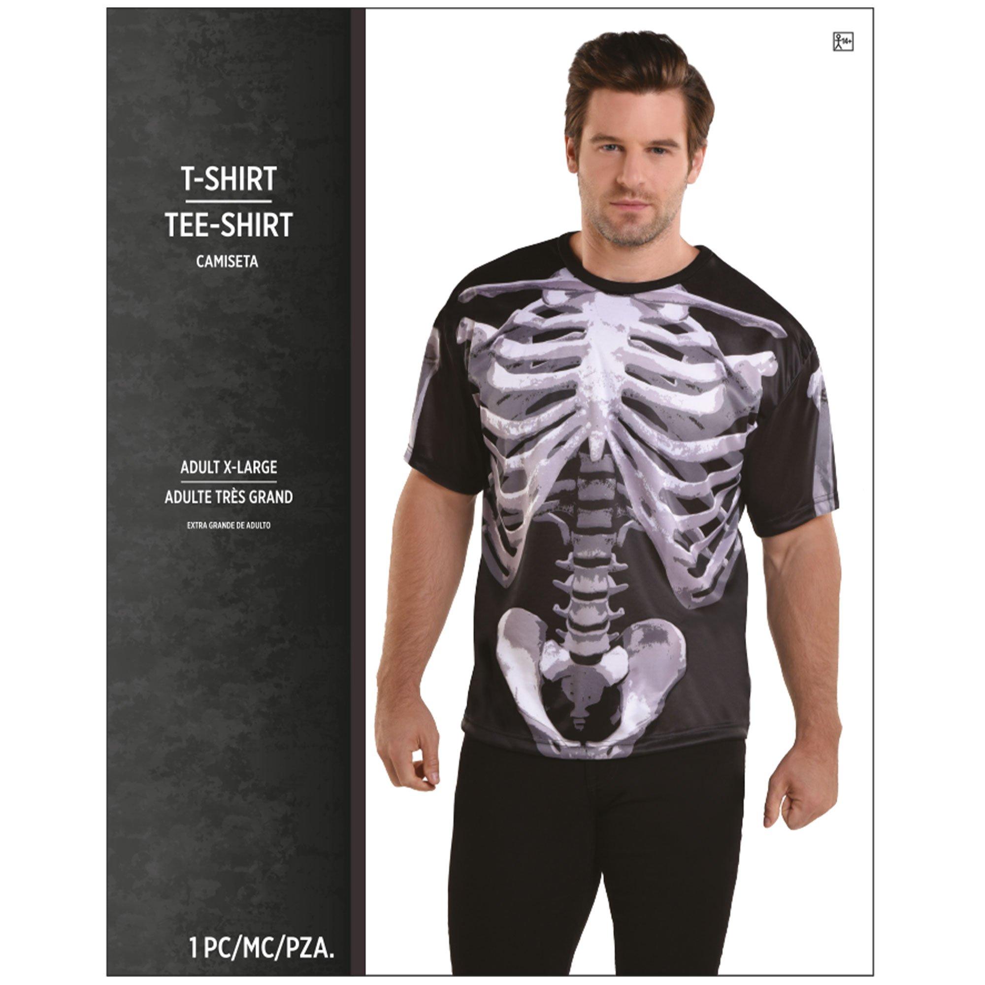 skeleton bones t shirt