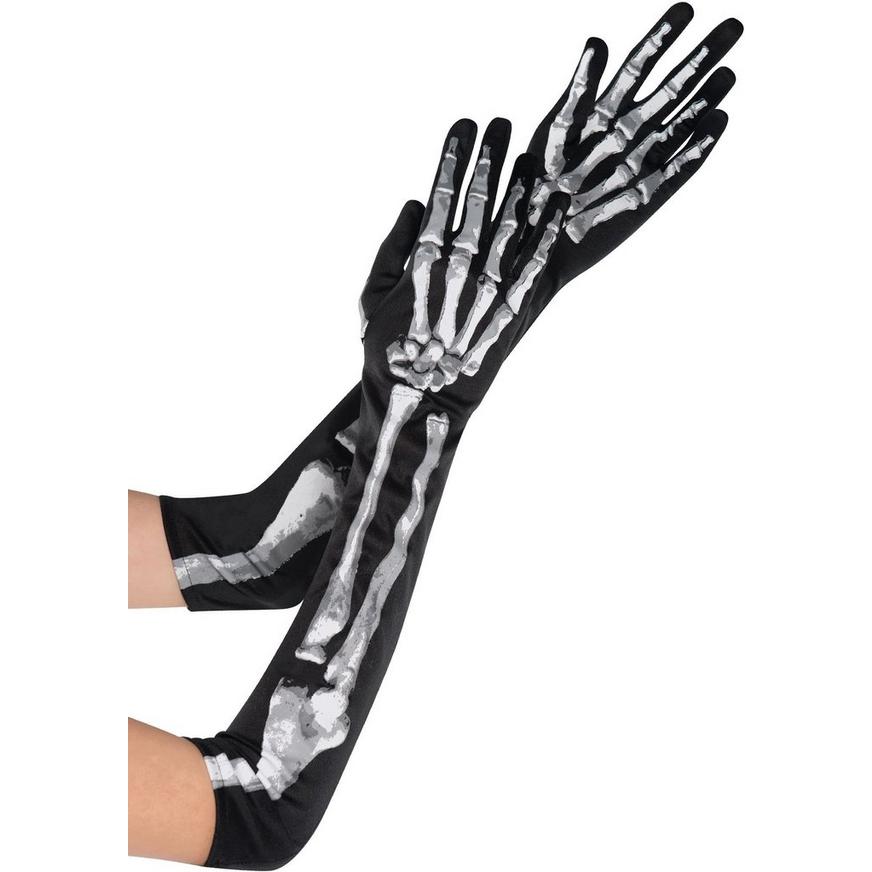 Adult Long Skeleton Gloves