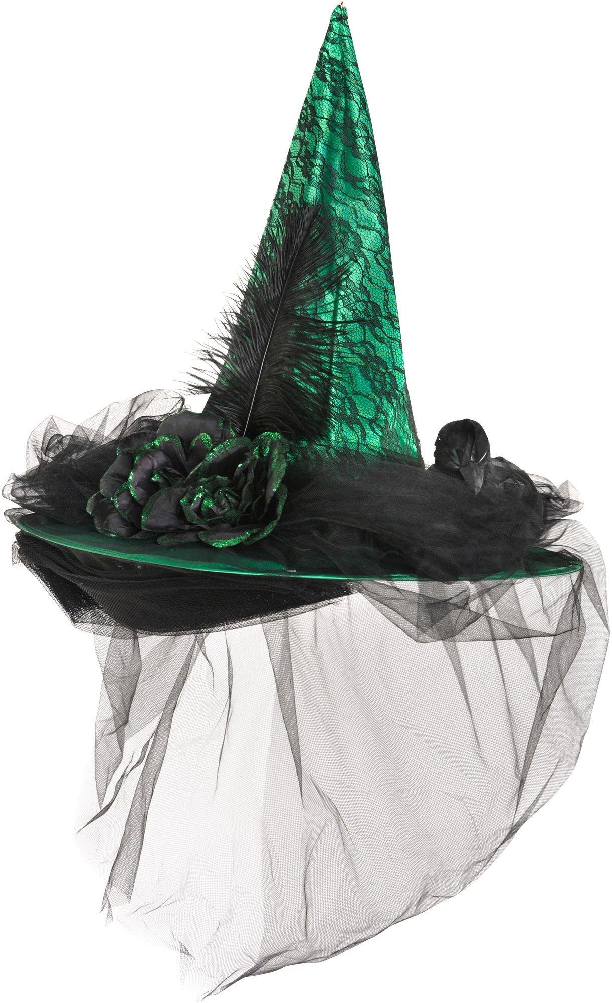 Green Witch Hat Deluxe 18in x 15in | Party City