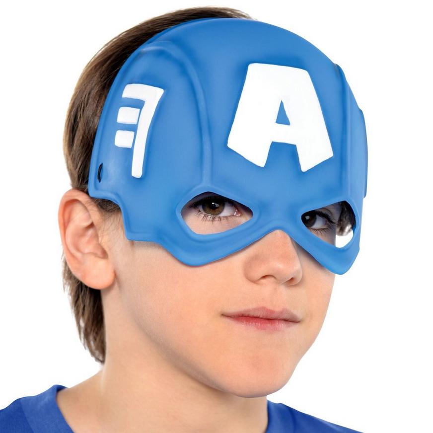 Child Plastic Captain America Mask