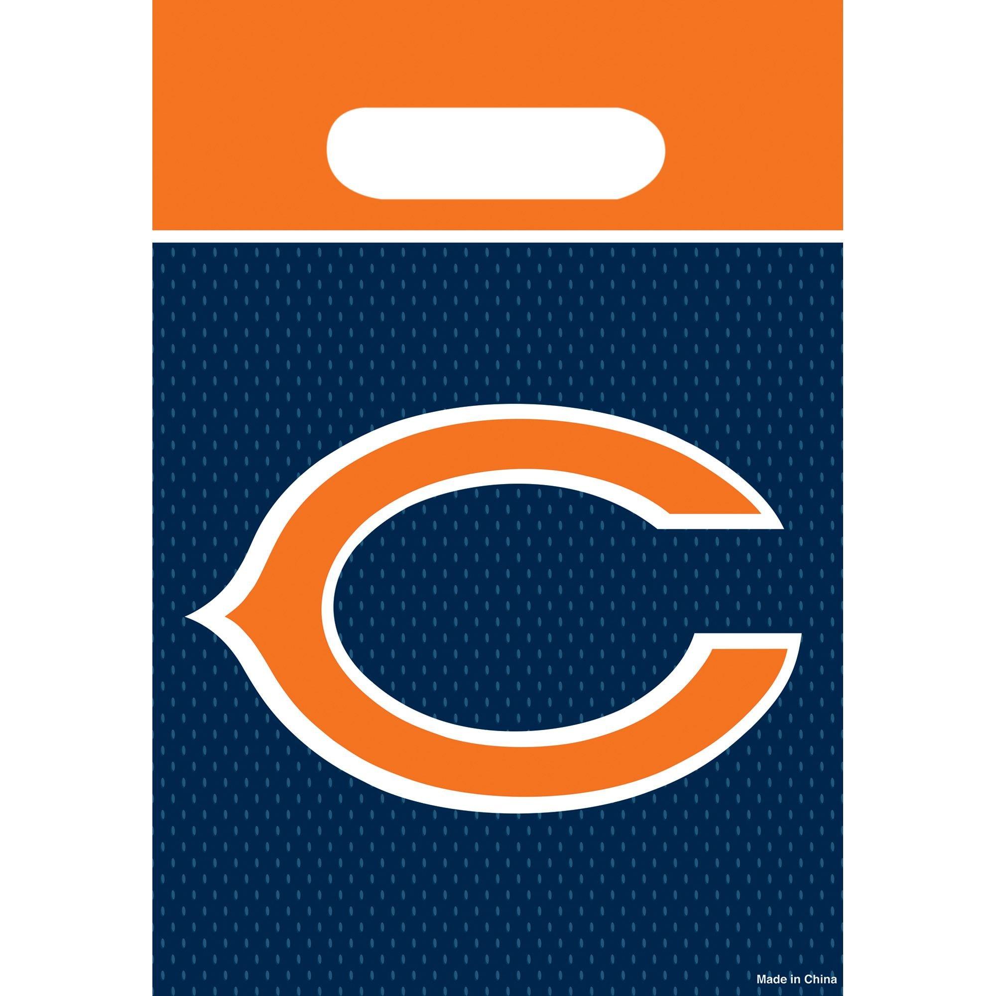 Chicago Bears Favor Bags 8ct Party City