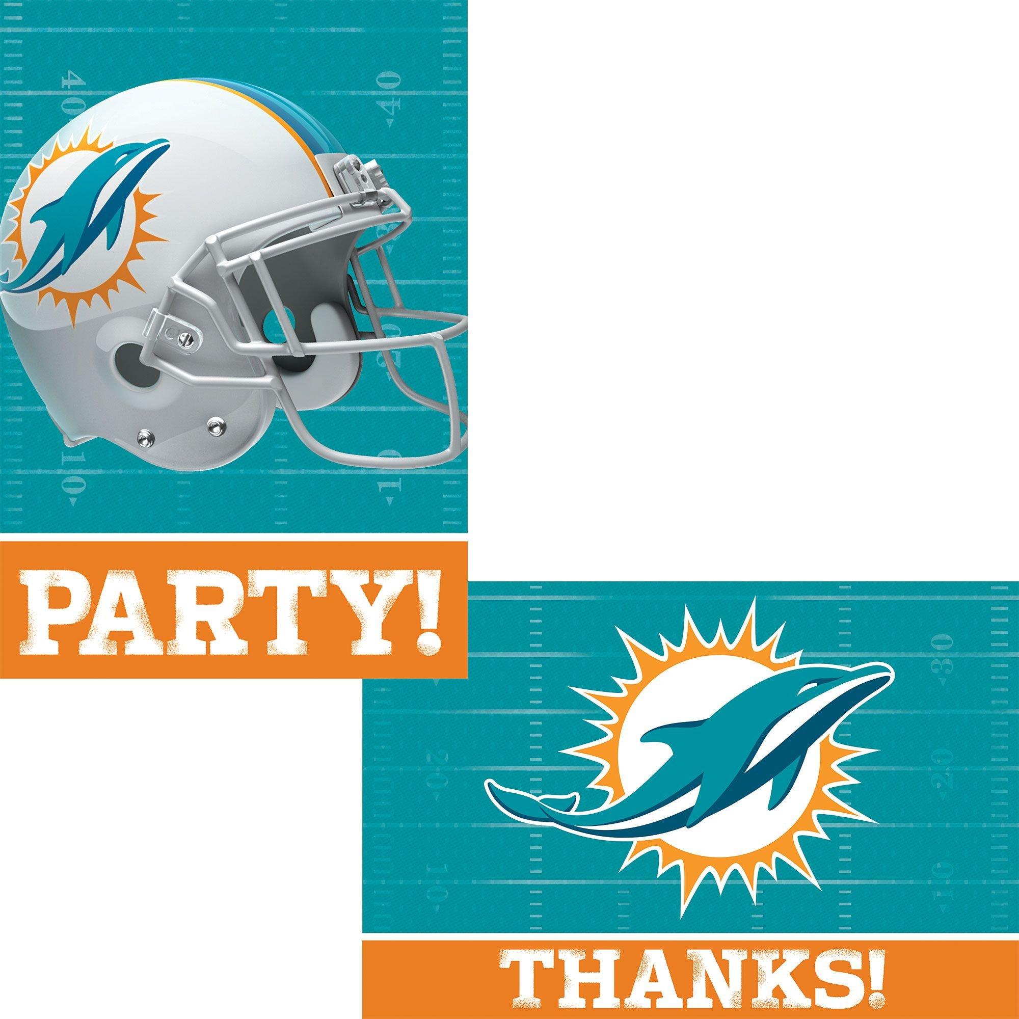 Printable Miami Dolphins Birthday Ticket Invitations DIY