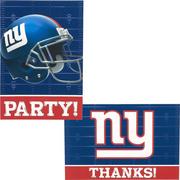 New York Giants Invitations & Thank You Notes For 8
