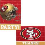 San Francisco 49ers Invitations & Thank You Notes For 8