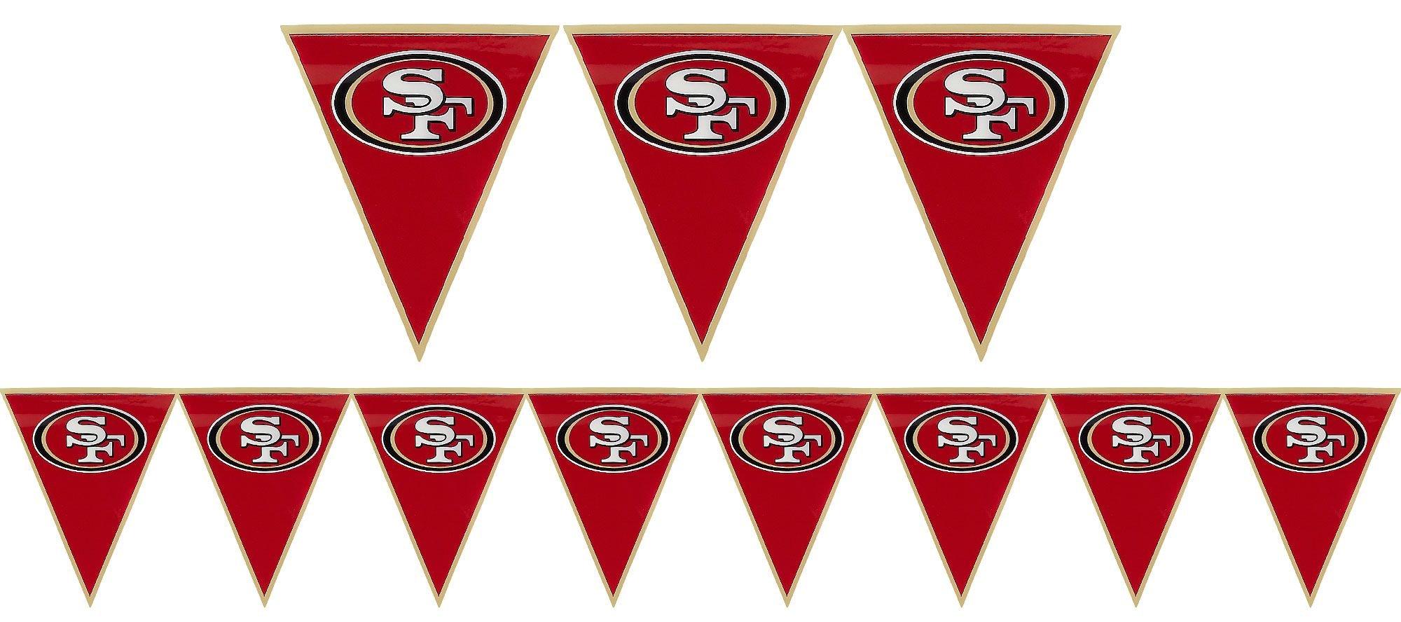 : 49ers Nation USA Americana Stars and Stripes Pennant Banner  Flag : Sports & Outdoors