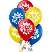 6ct, Machine Birthday Balloons