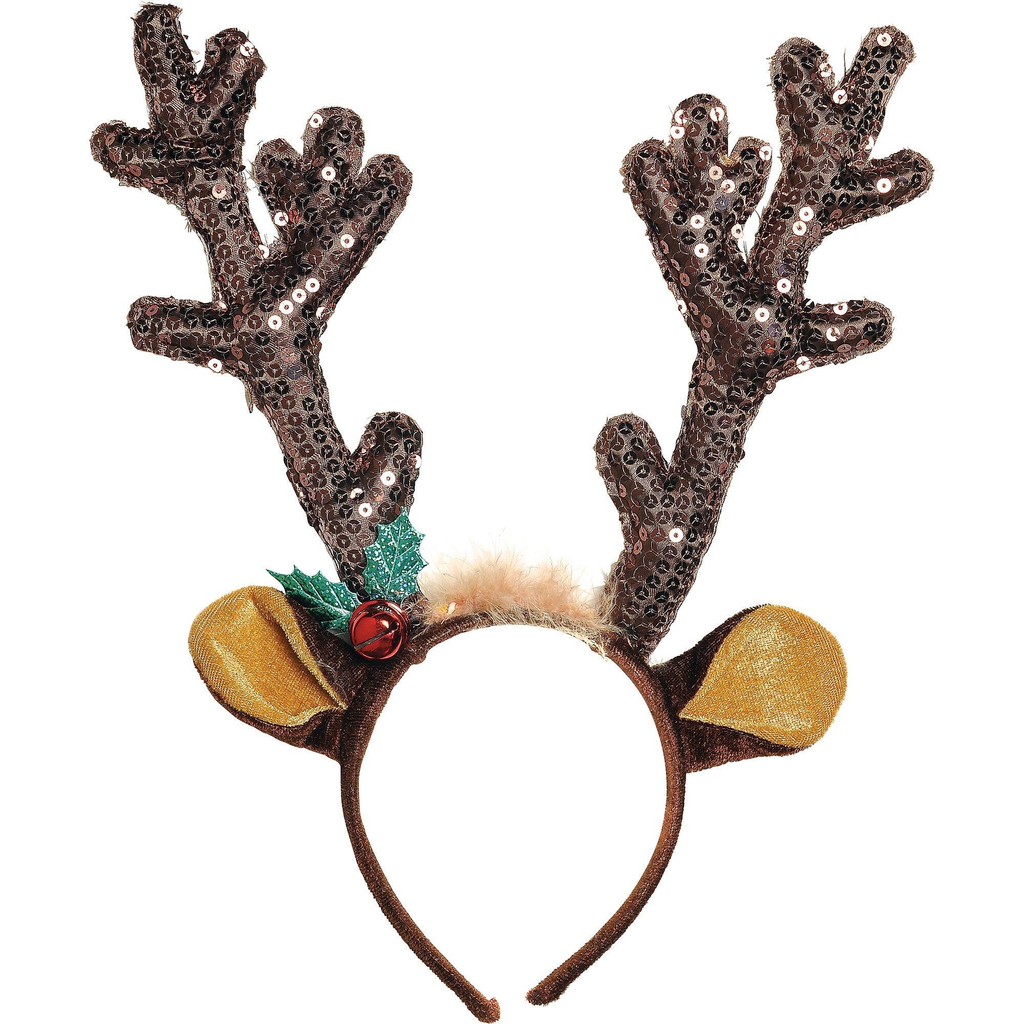 Sequin on sale reindeer headband