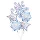 Prismatic Snowflake Foil Balloon Bouquet, 5pc