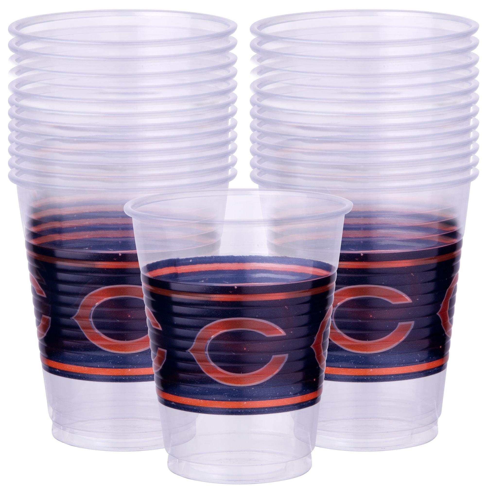 Nfl Chicago Bears Souvenir Plastic Cups - 8 Ct. | Oriental Trading