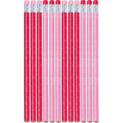 Valentine's Day Glitter Pencils 12ct